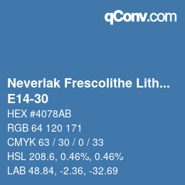 Farbcode: Neverlak Frescolithe Lithox Putop - E14-30 | qconv.com