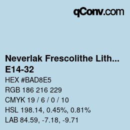 Código de color: Neverlak Frescolithe Lithox Putop - E14-32 | qconv.com
