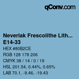 Color code: Neverlak Frescolithe Lithox Putop - E14-33 | qconv.com