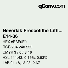 Farbcode: Neverlak Frescolithe Lithox Putop - E14-36 | qconv.com