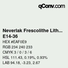Code couleur: Neverlak Frescolithe Lithox Putop - E14-36 | qconv.com