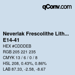 Color code: Neverlak Frescolithe Lithox Putop - E14-41 | qconv.com