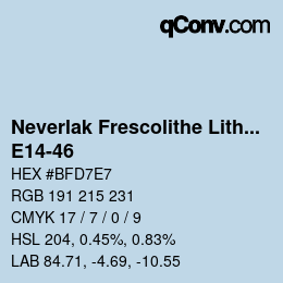 カラーコード: Neverlak Frescolithe Lithox Putop - E14-46 | qconv.com