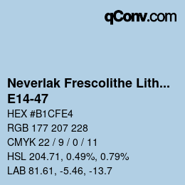 Color code: Neverlak Frescolithe Lithox Putop - E14-47 | qconv.com