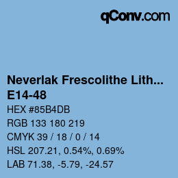 Farbcode: Neverlak Frescolithe Lithox Putop - E14-48 | qconv.com