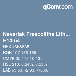 Farbcode: Neverlak Frescolithe Lithox Putop - E14-54 | qconv.com