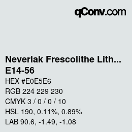 Color code: Neverlak Frescolithe Lithox Putop - E14-56 | qconv.com