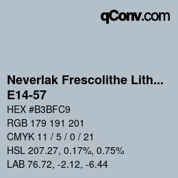 Farbcode: Neverlak Frescolithe Lithox Putop - E14-57 | qconv.com