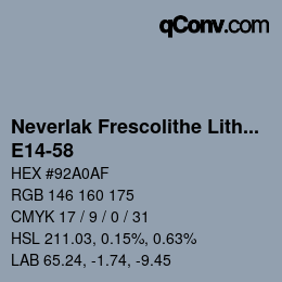 Farbcode: Neverlak Frescolithe Lithox Putop - E14-58 | qconv.com