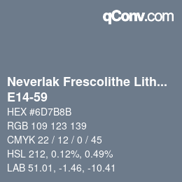 Código de color: Neverlak Frescolithe Lithox Putop - E14-59 | qconv.com