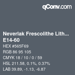 Color code: Neverlak Frescolithe Lithox Putop - E14-60 | qconv.com