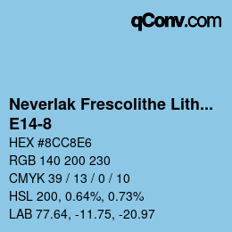 Code couleur: Neverlak Frescolithe Lithox Putop - E14-8 | qconv.com