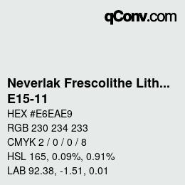 Farbcode: Neverlak Frescolithe Lithox Putop - E15-11 | qconv.com