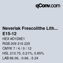 Farbcode: Neverlak Frescolithe Lithox Putop - E15-12 | qconv.com