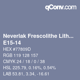Farbcode: Neverlak Frescolithe Lithox Putop - E15-14 | qconv.com