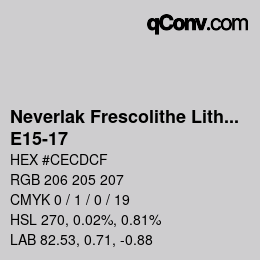 Código de color: Neverlak Frescolithe Lithox Putop - E15-17 | qconv.com