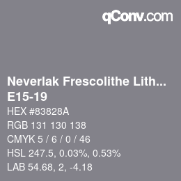 Código de color: Neverlak Frescolithe Lithox Putop - E15-19 | qconv.com