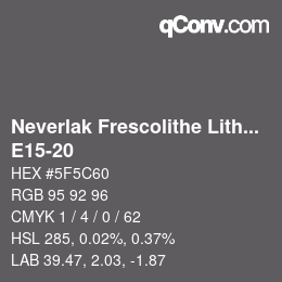 Código de color: Neverlak Frescolithe Lithox Putop - E15-20 | qconv.com