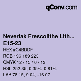 Farbcode: Neverlak Frescolithe Lithox Putop - E15-23 | qconv.com