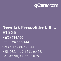 Farbcode: Neverlak Frescolithe Lithox Putop - E15-25 | qconv.com