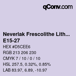 Farbcode: Neverlak Frescolithe Lithox Putop - E15-27 | qconv.com