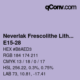 Farbcode: Neverlak Frescolithe Lithox Putop - E15-28 | qconv.com