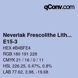 Farbcode: Neverlak Frescolithe Lithox Putop - E15-3 | qconv.com