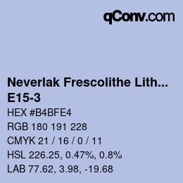 カラーコード: Neverlak Frescolithe Lithox Putop - E15-3 | qconv.com