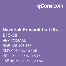 Farbcode: Neverlak Frescolithe Lithox Putop - E15-30 | qconv.com