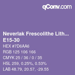 Code couleur: Neverlak Frescolithe Lithox Putop - E15-30 | qconv.com