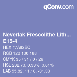Code couleur: Neverlak Frescolithe Lithox Putop - E15-4 | qconv.com