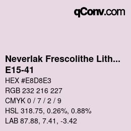 Farbcode: Neverlak Frescolithe Lithox Putop - E15-41 | qconv.com