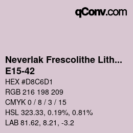 Código de color: Neverlak Frescolithe Lithox Putop - E15-42 | qconv.com
