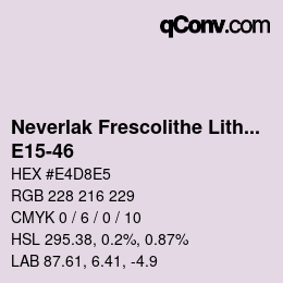 Farbcode: Neverlak Frescolithe Lithox Putop - E15-46 | qconv.com