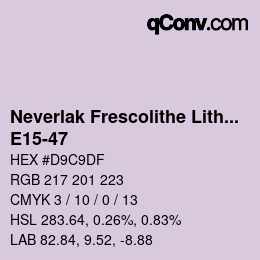 Code couleur: Neverlak Frescolithe Lithox Putop - E15-47 | qconv.com