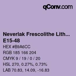 Farbcode: Neverlak Frescolithe Lithox Putop - E15-48 | qconv.com