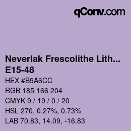 Code couleur: Neverlak Frescolithe Lithox Putop - E15-48 | qconv.com