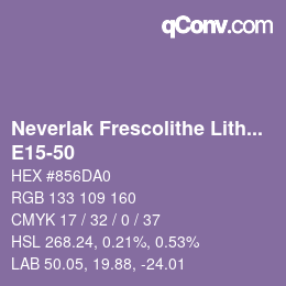 Farbcode: Neverlak Frescolithe Lithox Putop - E15-50 | qconv.com