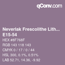 Código de color: Neverlak Frescolithe Lithox Putop - E15-54 | qconv.com