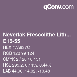 Farbcode: Neverlak Frescolithe Lithox Putop - E15-55 | qconv.com