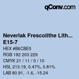 Farbcode: Neverlak Frescolithe Lithox Putop - E15-7 | qconv.com