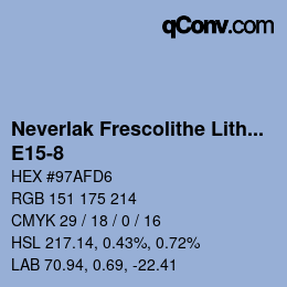 Farbcode: Neverlak Frescolithe Lithox Putop - E15-8 | qconv.com