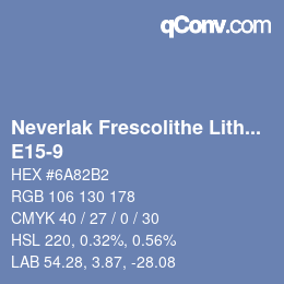 Código de color: Neverlak Frescolithe Lithox Putop - E15-9 | qconv.com