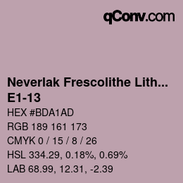 Código de color: Neverlak Frescolithe Lithox Putop - E1-13 | qconv.com