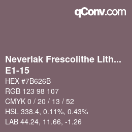 Farbcode: Neverlak Frescolithe Lithox Putop - E1-15 | qconv.com