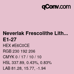 Código de color: Neverlak Frescolithe Lithox Putop - E1-27 | qconv.com