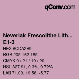 Code couleur: Neverlak Frescolithe Lithox Putop - E1-3 | qconv.com