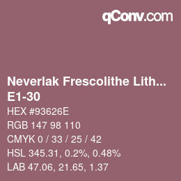 颜色代码: Neverlak Frescolithe Lithox Putop - E1-30 | qconv.com