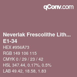 Farbcode: Neverlak Frescolithe Lithox Putop - E1-34 | qconv.com