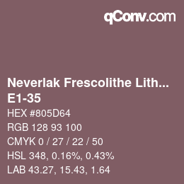 Código de color: Neverlak Frescolithe Lithox Putop - E1-35 | qconv.com